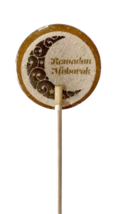 Guld og Hvid Ramadan Kareem slikkepind