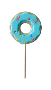 Blå donut