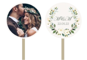 Nr. 01: Slikkepindedesign elegant blomsterranke og foto